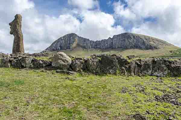 72 - Chile - isla de Rapa Nui o Pascua - Ahu Tongariki - el Moai viajero